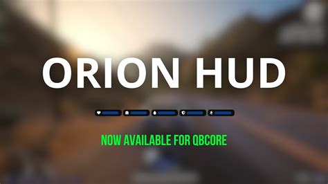 PAID RELEASE QBCORE Orion Hud FiveM Releases Cfx Re Community