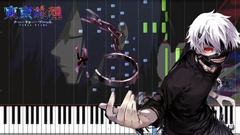 Unravel Tokyo Ghoul OP Piano Cover Synthesia Animenz YouTube