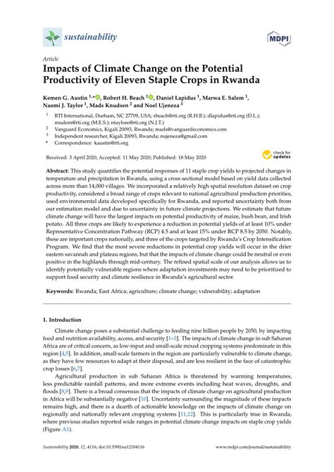 (PDF) Impacts of Climate Change on the Potential Productivity of Eleven ...