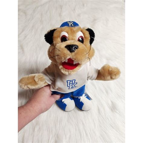 Kentucky Wildcats UK Vintage Mascot Plush Stands 13... - Depop