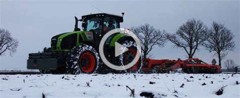 Zimowe Wyzwanie Claas Axion Vaderstad Topdown Na Kujawach