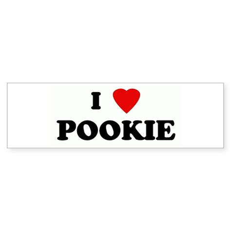 I Love Pookie Bumper Sticker 50 Pk By Iheartteez