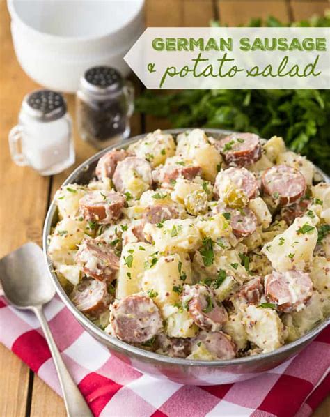 German Sausage And Potato Salad Simply Stacie