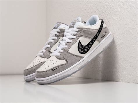 Кроссовки Dior X Nike Sb Dunk Low цвет Серый купить по цене 4990 рублей