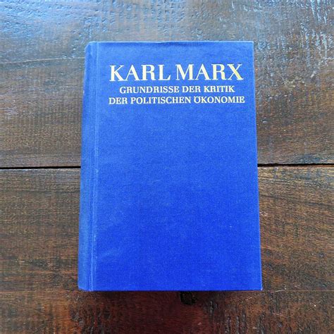 Book DDR Karl Marx Grundrisse Der Kritik Der Politischen Okonomie 1974