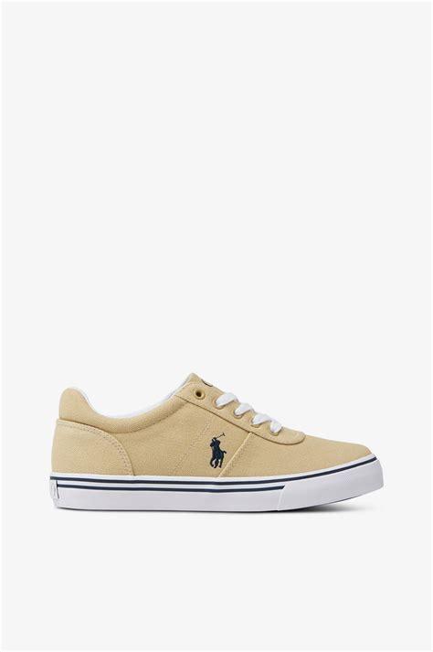 Polo Ralph Lauren Sneakers Hanford Iii Beige Tygskor