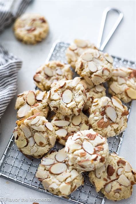 Greek Almond Cookies (Amygdalota) - Flavor the Moments