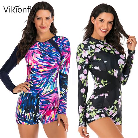 Vikionfly Retro One Piece Tankini Swimsuit Women Sport Surfing