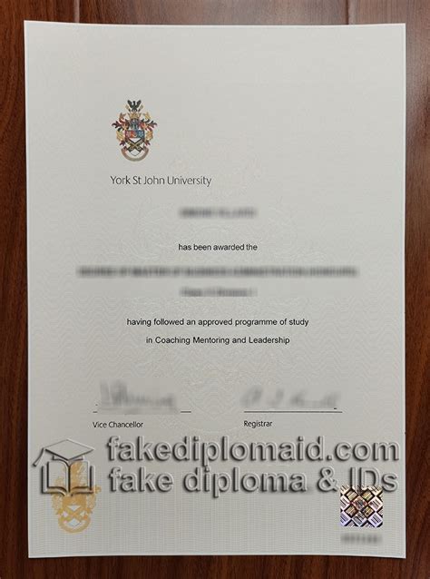 How to buy a York St John University degree certificate?