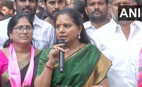 Ready To Face Any Inquiry TRS MLC Kavitha On Being Named In Delhi