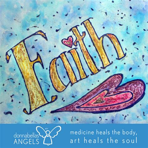 Faith Words Art Gallery Inspirational Paintings DonnaBellas Angels