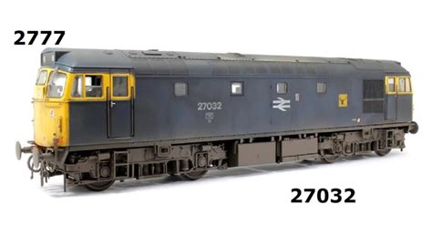 Heljan 2777 O Gauge Class 27 27032 In Br Blue Livery With Highland Stag Factory Weathered