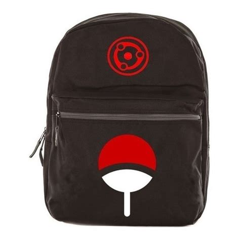 Mochila Naruto Cl Uchiha Sharingan Bolsa Escolar Anime Desenho Naruto