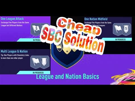 LEAGUE And NATION BASICS SBC Completed Fifa 21 Cheap Solution YouTube