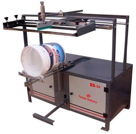 Round Screen Printing Machine Rsm For Buckets By Taniya Machinery