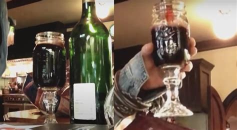 Johnny Depp And Amber Heard S Mason Jar Wine Glasses Gag