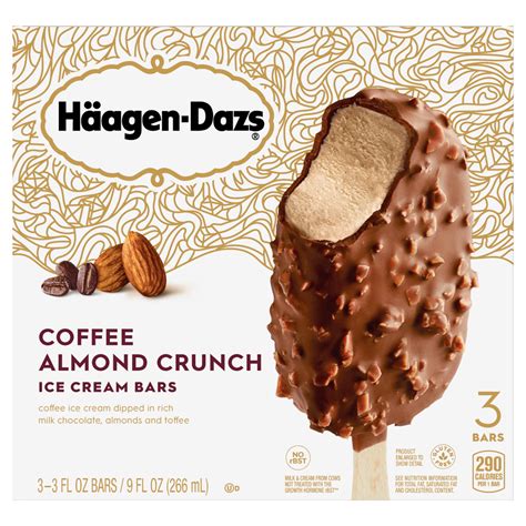 Haagen-Dazs Coffee Almond Toffee Crunch Ice Cream Snack Bars-Main