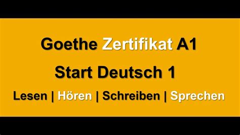 Start Deutsch 1 Hören Lesen Schreiben Sprechen YouTube