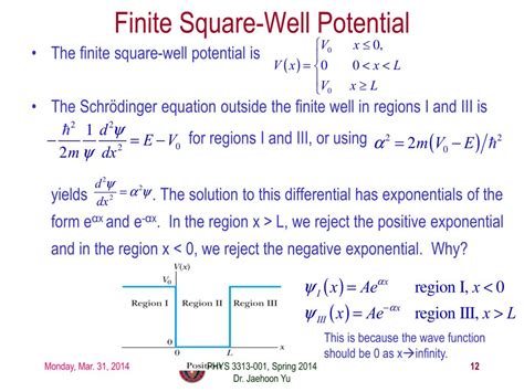 PPT PHYS 3313 Section 001 Lecture 18 PowerPoint Presentation