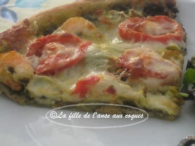 La Fille De L Anse Aux Coques Pizza Aux Crevettes Et Pesto