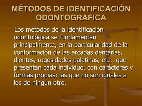 Tema M Todos De Identificaci N Odontografica Ppt