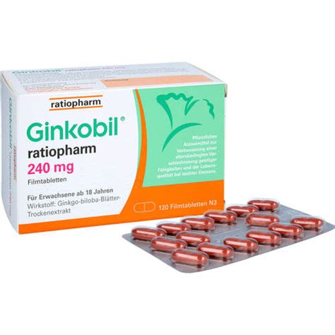 Ginkobil Ratiopharm Mg Filmtabletten G Nstig Kaufen