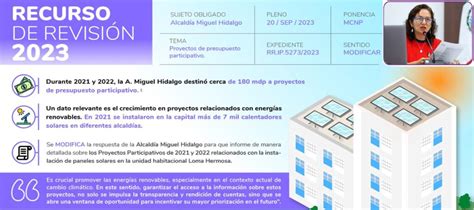 Info Cdmx Instruye A La Alcald A Miguel Hidalgo Transparentar Proyectos