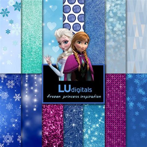 Frozen Layout Paper Party Supplies Paper Crafts Digital Paper