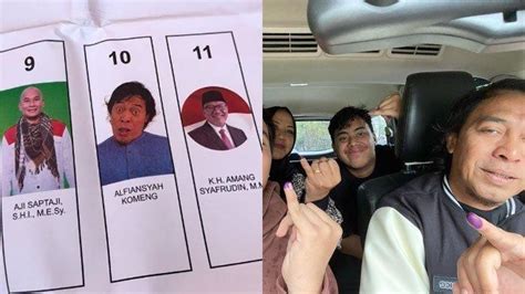 Viral Potret Foto Komeng Di Surat Suara Dpd Ri Jawa Barat Ekspresinya