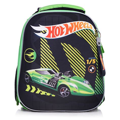 Рюкзак школьный для мальчика каркасный Hot Wheels формованный из полимеров Hot Wheels