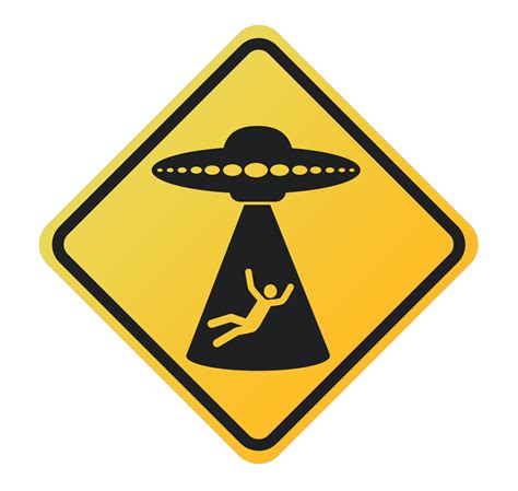 Alien Abduction Sign UFO Sign 23833590 Vector Art At Vecteezy