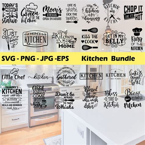 Keuken Svg Keuken 25 Svg Bundel Keuken Silhouet Keuken Etsy