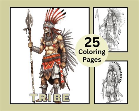 25 Tribe Coloring Pages Sport Coloring Book Coloring Bundle Grayscale Coloring Book Coloring