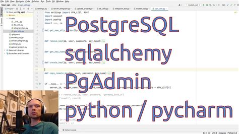 Python Postgresql Sqlalchemy Pgadmin