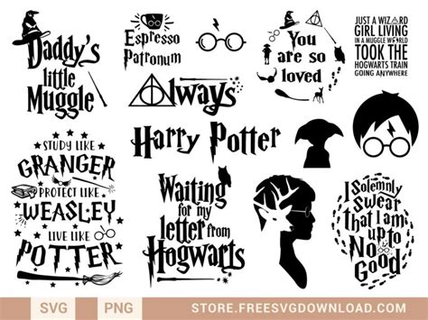 Harry Potter Svg Files Bundle Hp Svg Cricut Silhouette Hogwart ...