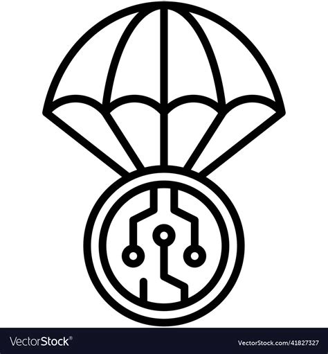 Airdrop Icon Defi Related Royalty Free Vector Image