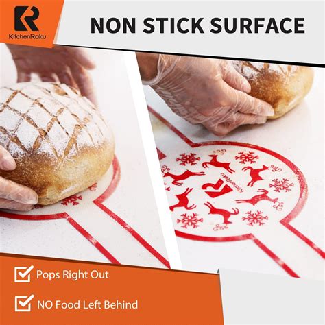 Kitchenraku Silicone Baking Mat For Dutch Oven Bread Baking Non Stick