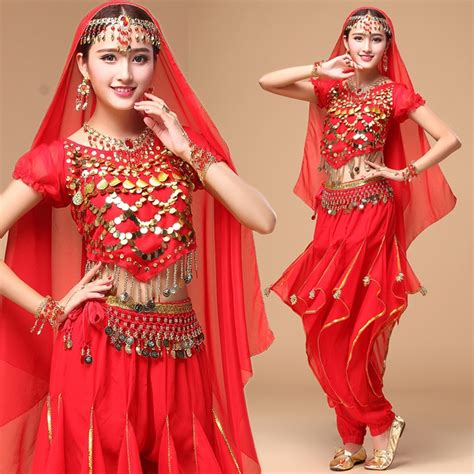 Bauchtanz Kost M Weibliche Indischen Tanz Kleid Bollywood Dance