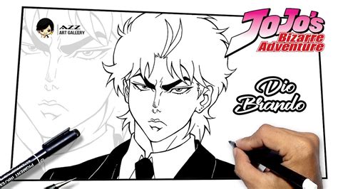 How To Draw Dio Brando From Jojo S Bizarre Adventure Youtube