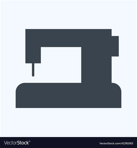 Sewing Machine Icon In Trendy Glyph Style Vector Image