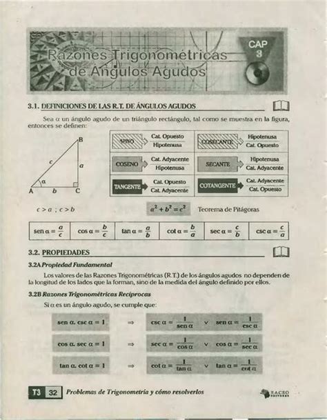 Razones Trigonométricas De ángulos Agudos Matemáticas Y Ciencia Udocz