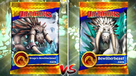 Drago S Bewilderbeast Legendary Pack Vs Bewilderbeast Legendary Pack