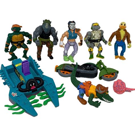 Lot of 9 Vintage 80s TMNT Action Figures Vehicles Teenage Mutant Ninja Turtles - Etsy