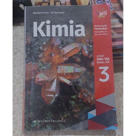 Jual Buku Kimia SMA Kelas 12 Erlangga Michael Purba Edisi Buku Bekas