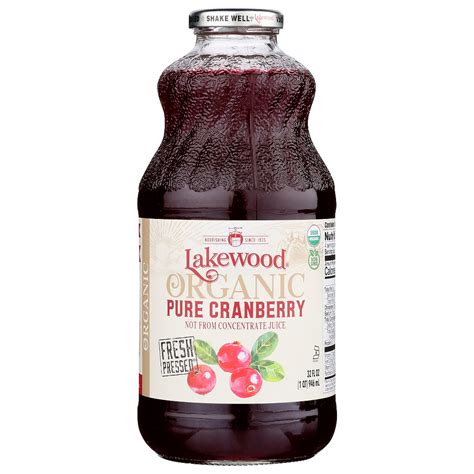 Lakewood Organic Pure Cranberry Juice Shopee Malaysia