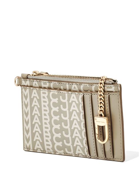 Marc Jacobs The Monogram Top Zip Wristlet Wallet Farfetch