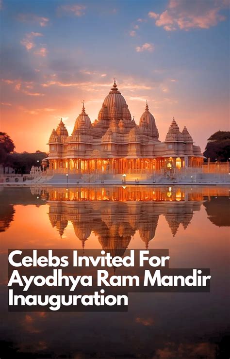 Celebs invited to highly anticipated Ram Mandir Inauguration