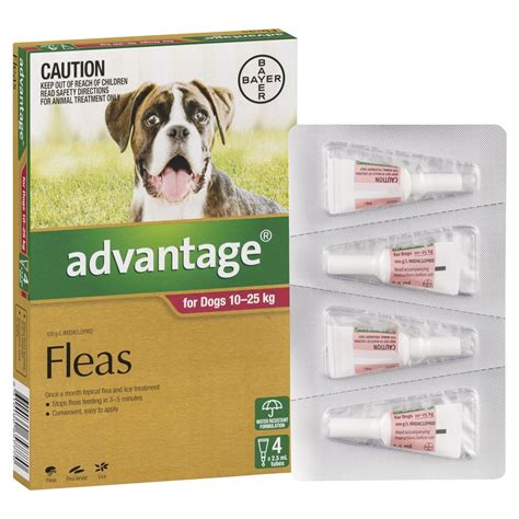 Advantage Fleas For Dogs 10 25kg Just For Pets Australia