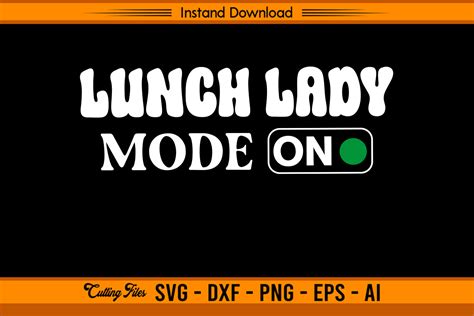 Lunch Lady Mode On Graphic By Sketchbundle · Creative Fabrica