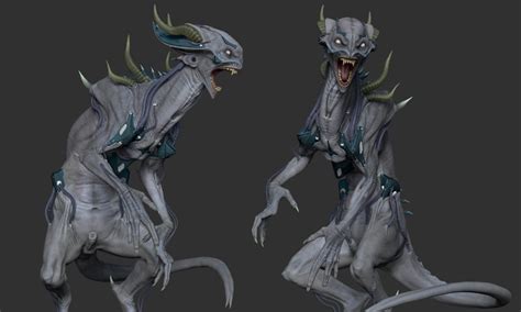 Artstation Shedim Zbrush Jose Rosales Creature Design Alien